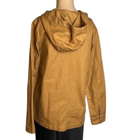 NORTH FACE, cotton jacket,zipper,snaps, PTP 18”, like sm/med tan,yellowstone EC - Picture 16 of 17